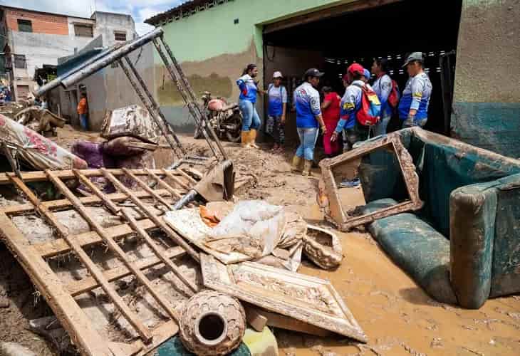 Las lluvias inundan 52 comercios y un hospital en una región del norte de Venezuela