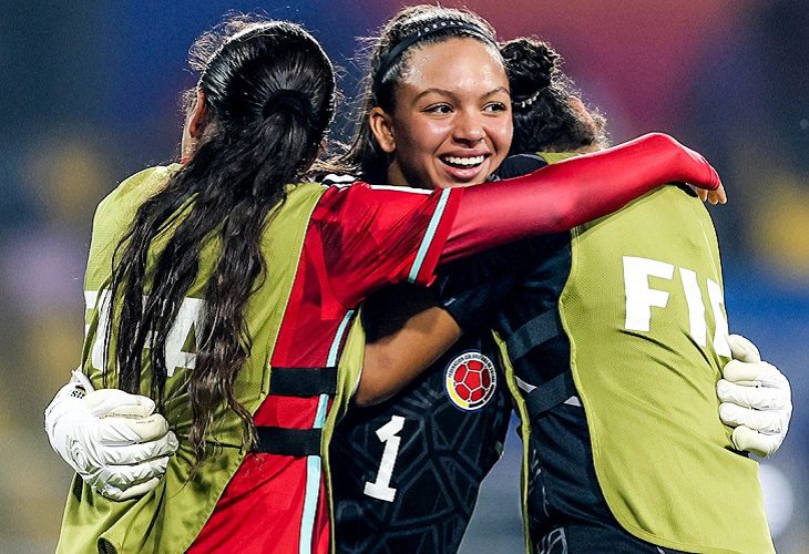 Luisa Agudelo, arquera de la selección Colombia sub17- que atajó dos penales ante Nigeria