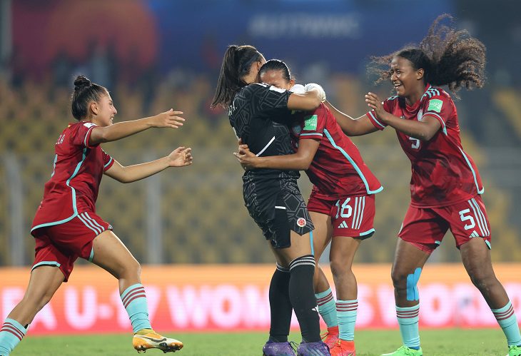 Luisa Agudelo, arquera de la selección Colombia sub17- que atajó dos penales ante Nigeria