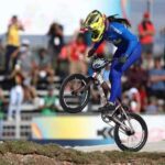 Mariana Pajón campeona suramericana del BMX, que da doblete de oro a Colombia
