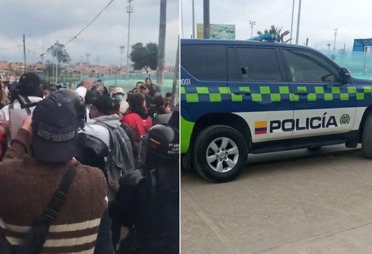 Director de la Policía quiso dialogar en protestas, pero le vandalizaron el carro