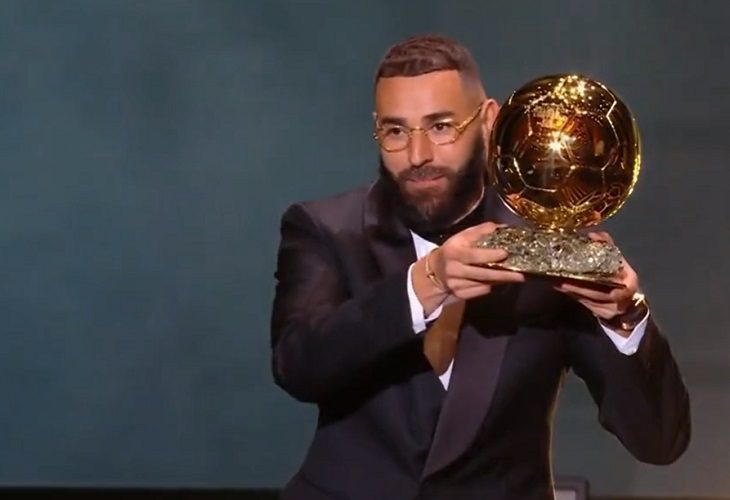 Karim Benzema gana el Balón de Oro 2022