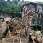 Mujer sobrevive entre paredes de una casa que se derrumbó en Andes, Antioquia