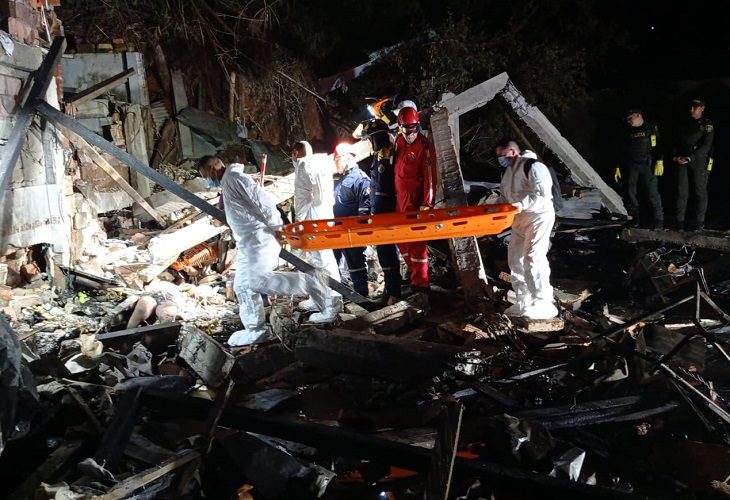 Encuentran cuerpo en casa derrumbada tras explosión en Barrancabermeja