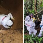 Lugar donde encontraron el cuerpo del niño Maximiliano tabares, en Segovia, Antioquia, el jueves 27 de octubre.