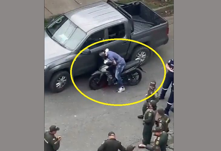 Presunto ladrón murió 'pegado' a la puerta de una camioneta, en Cali
