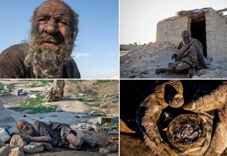 Muere a los 94 años Amou Haji, el hombre más sucio del mundo
