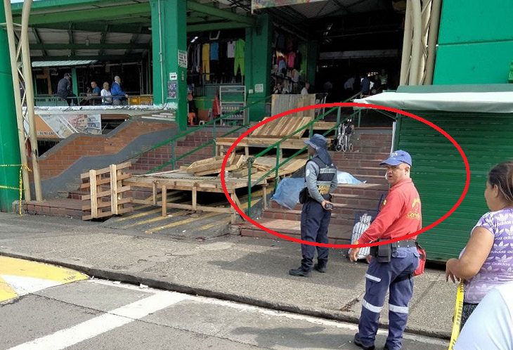 Hallan el cadáver de una persona a la salida de un bloque de la Plaza Minorista