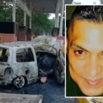 Carlos Arizal Metaute, el policía que murió incinerado en su auto en peaje de Montería