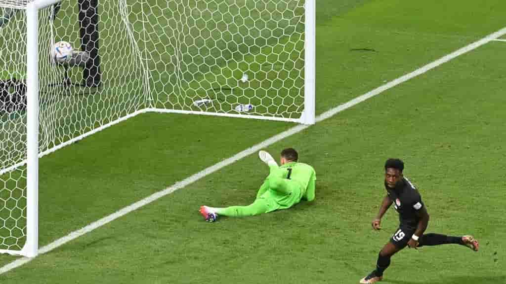 Alphonso Davies marca el primer gol de Canadá y el más rápido de Qatar 2022