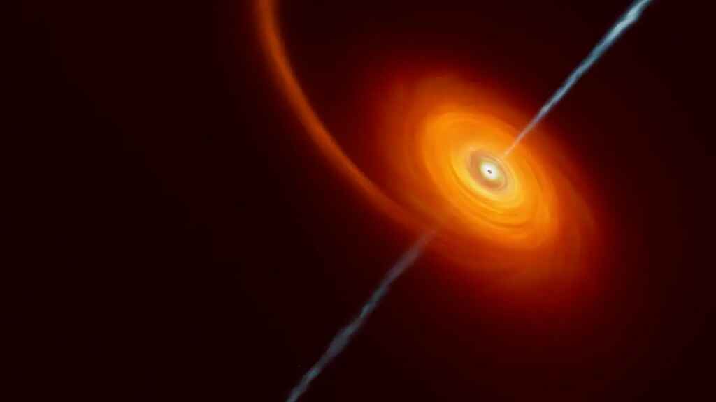 El ESO detecta la infrecuente absorción de una estrella por un agujero negro