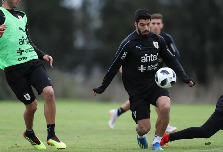 Luis Suárez se suma a los entrenamientos de Uruguay