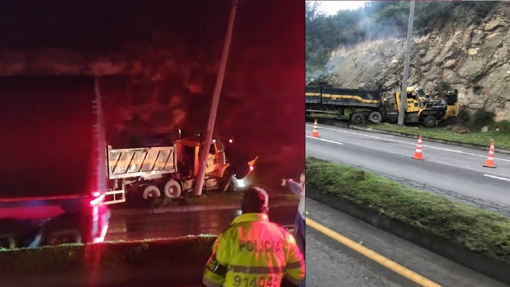 Accidente vía Bogotá - Girardot, cerca de Chusacá.