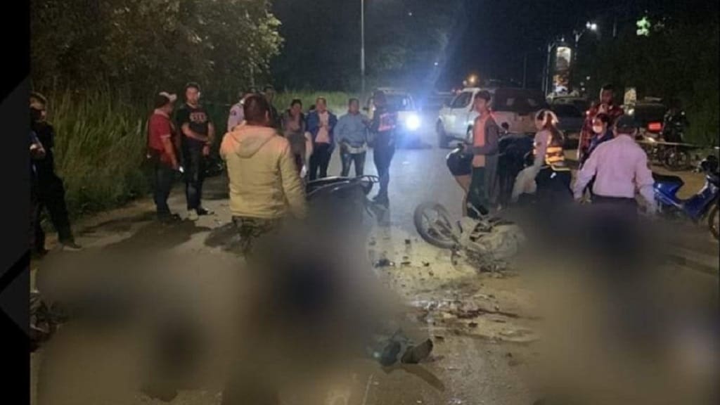 Accidente-tres muertos vía Potrerito, en Jamundí