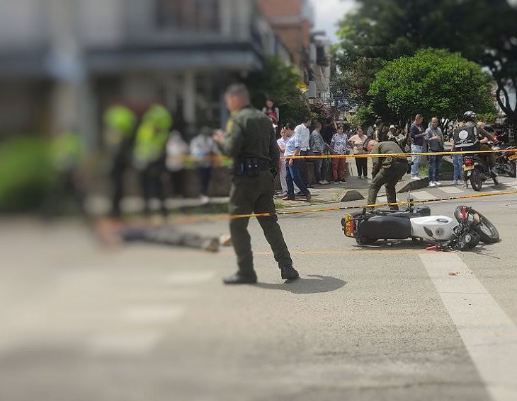 Presunto fletero murió a tiros en una calle del Velódromo, en Medellín - cerca de la estación Floresta