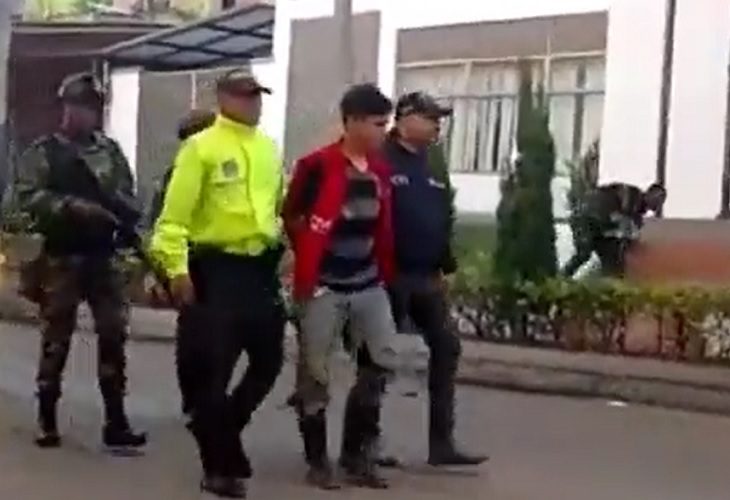 Captura de Carlos Arturo Mora Durán, en San Jerónimo. Él es el presunto asesino de una estudiante en Andes, Antioquia 