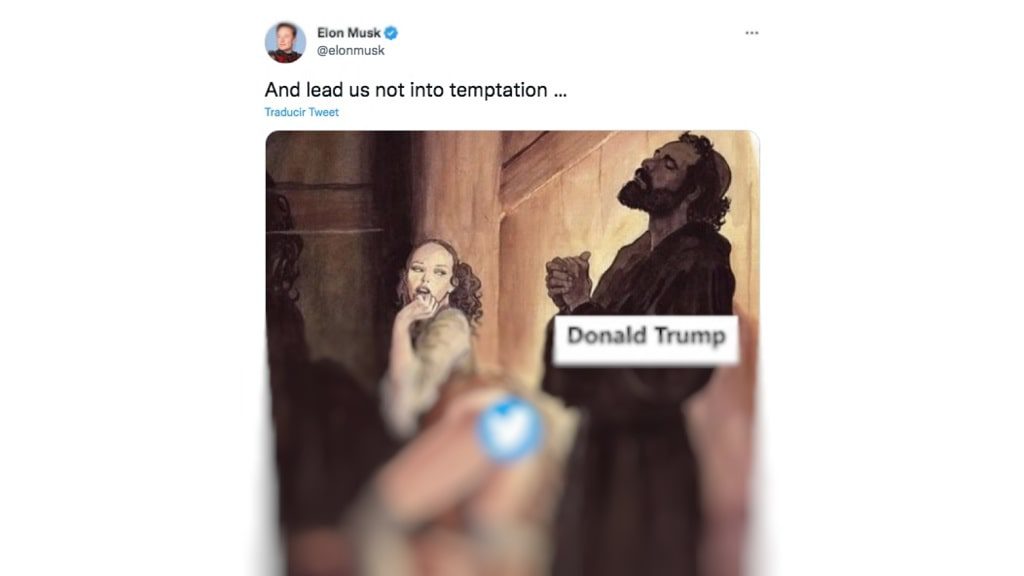 Elon Musk_meme_donald Trump no quiere volver a twitter