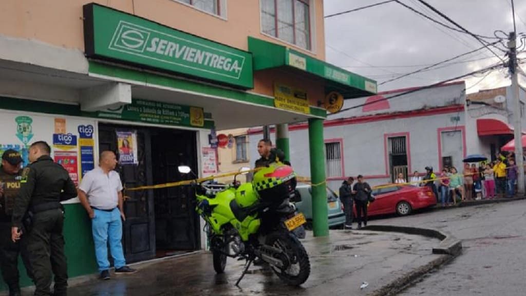 Madre y su bebé muertas en Servientrega de Ibague