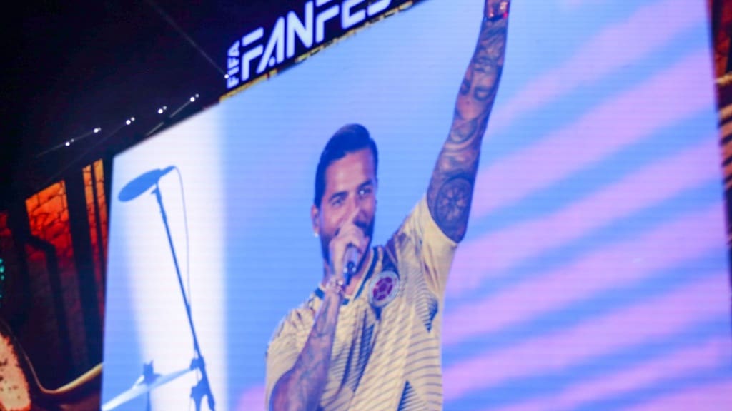 Maluma en el FIFA Fan Fest de Qatar