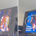 Hincha de Millonarios_kisscam_con dos hombres