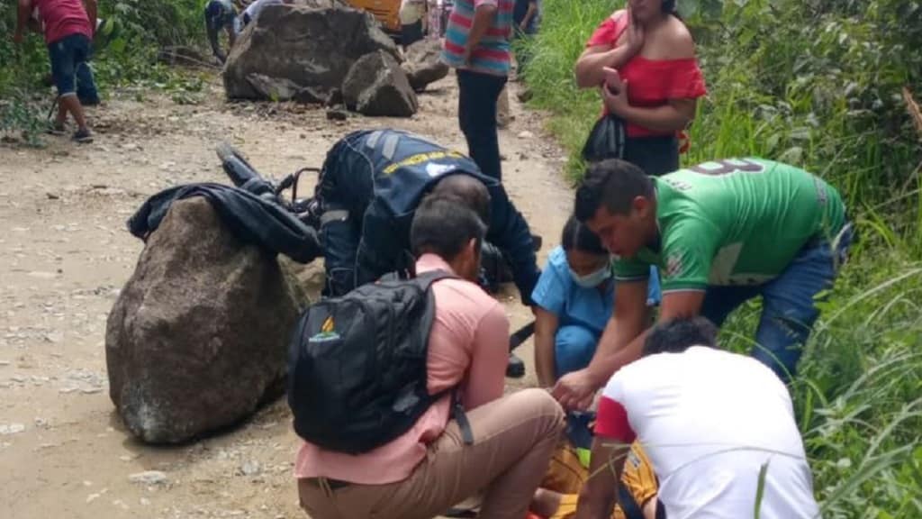 Motociclista muerto en vía a Matanza- Santander