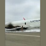 Video de pasajeros en accidente de avión de LATAM en Lima