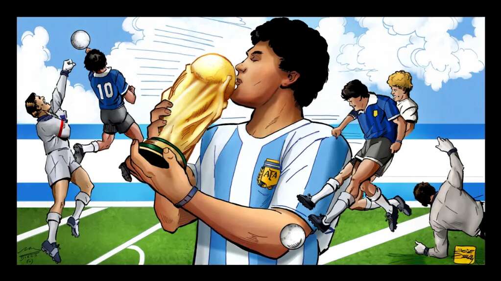 El creador argentino José Delbo lanza una colección de arte NFT en honor a Maradona