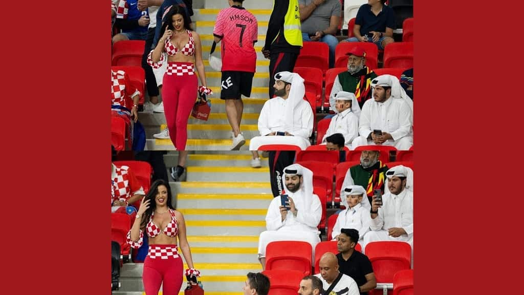 Ivana Knoll en la copa del mundo de Qatar