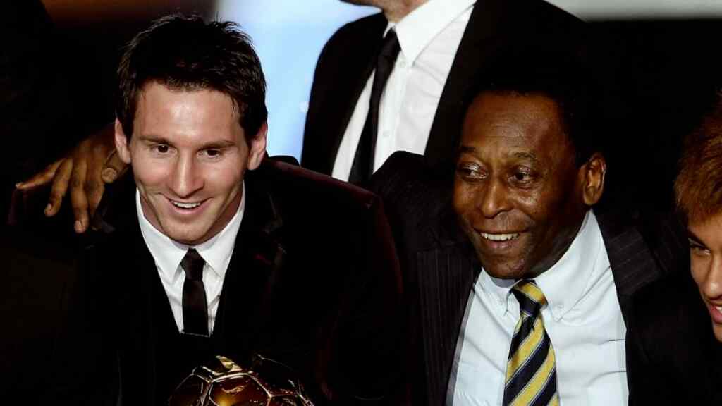 Messi se despide de Pelé - Descansa en paz