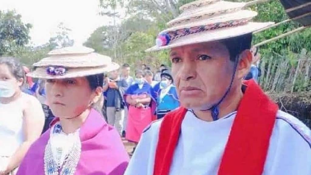 Taita Misak y su esposa- muertos- accidente en vía panamericana