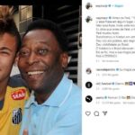 Neymar se despide de Pelé