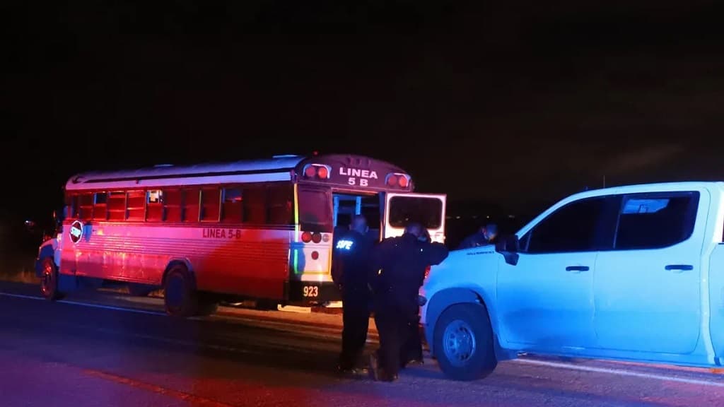 Varios detenidos por ataque armado contra autobús en norte de México
