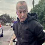 Bruce Whitehead- violador de Florida- hombre con tatuaje en la frente