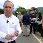 Ministro Guillermo reyes- atropellada escolta por moto sin soat-santander