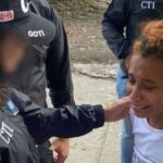 sicaria venezolana llorando, capturada en Tolima- la negra