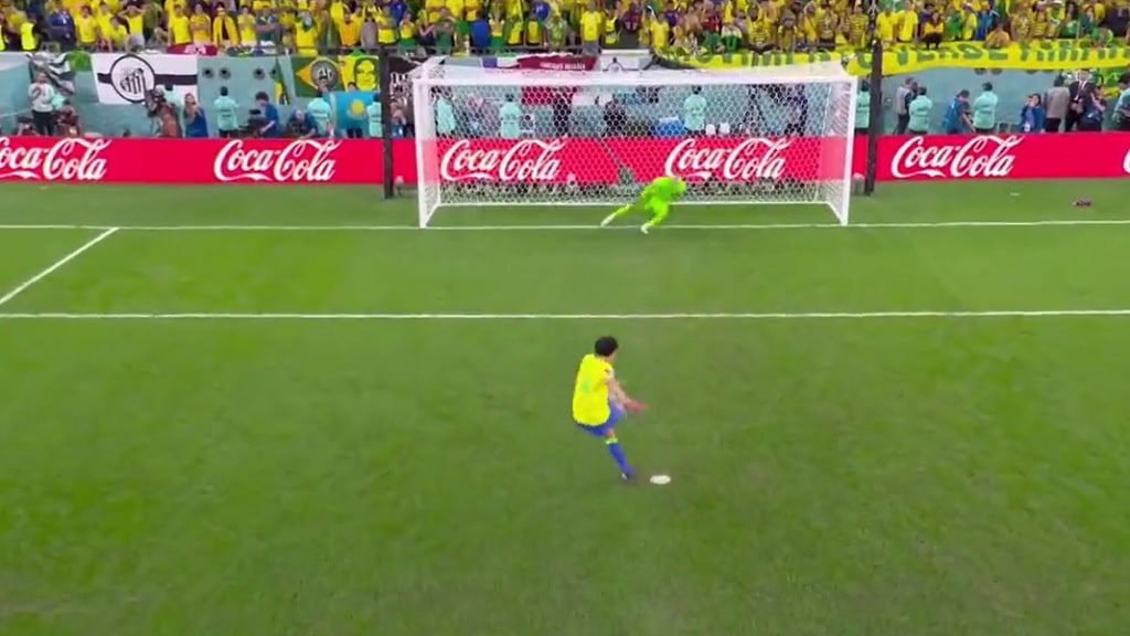 Marquinhos- penal Brasil vs Croacia