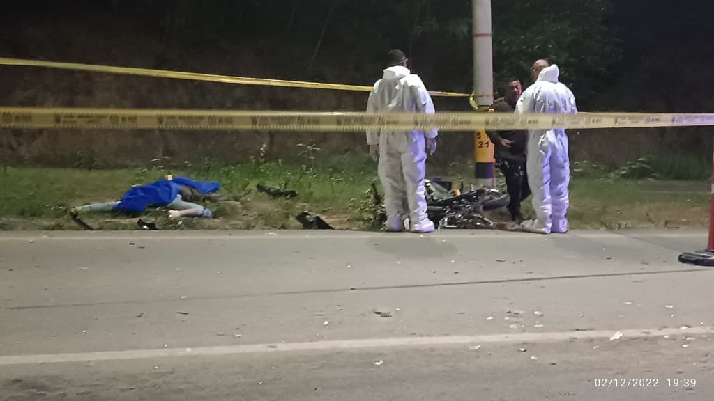 Accidente- muerto en moto vía Santa Fe de Antioquia- san jeronimo