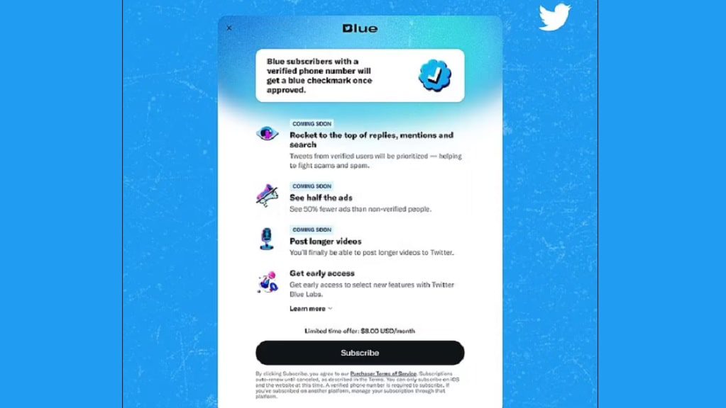 Twitter blue - cómo funciona?
