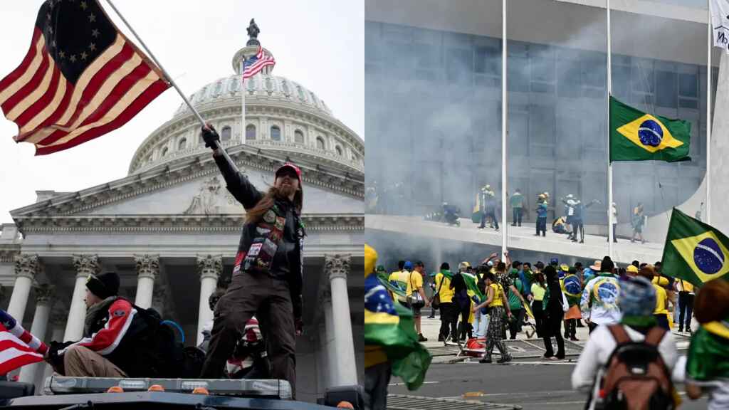 El asalto de simpatizantes de Bolsonaro, recuerda al ataque al Capitolio de EE.UU.