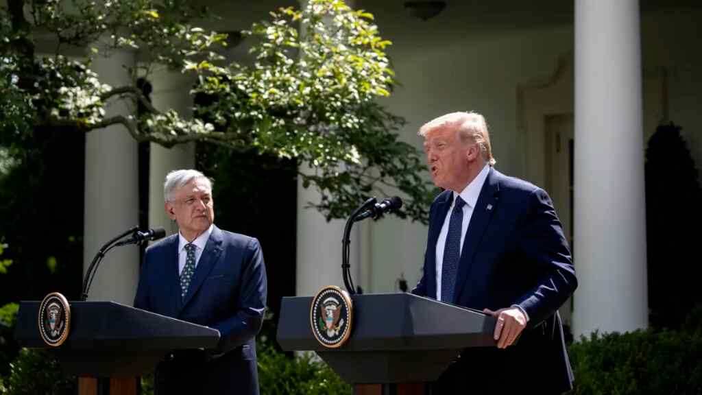 Trump se burla del Gobierno de AMLO en su primer evento oficial de campaña