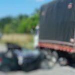 Mamá e hijo mueren en accidente de auto en vía San Alberto - La Mata, Cesar