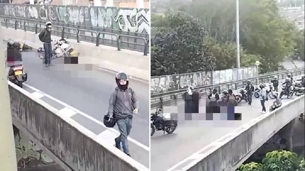 Accidente en puente de la madre Laura, Medellín, motociclista pierde una mano