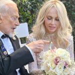 Buzz Aldrin, segundo hombre en pisar La Luna, se casó a los 93 con el "amor de la vida"