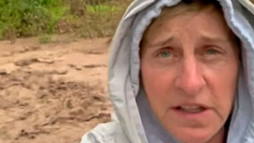 Ellen Degeneres - video por inundaciones en California