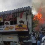 Voraz incendio en Nido del Jabalí, en Rionegro, Antioquia