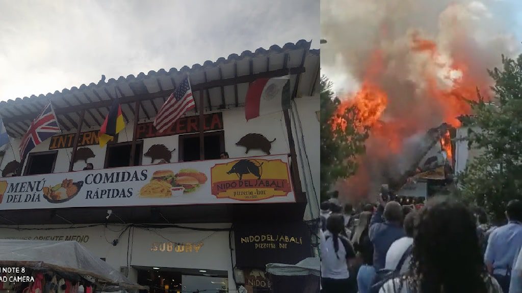 Voraz incendio en Nido del Jabalí, en Rionegro, Antioquia
