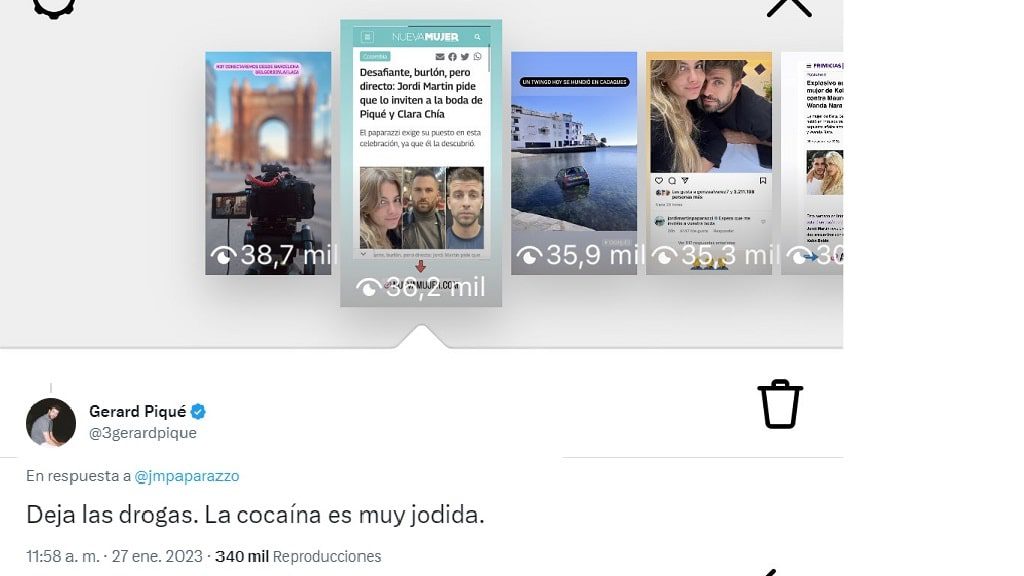 Increíble ataque verbal de Gerard Piqué al paparazzi Jordi Martin: que deje las drogas