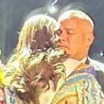 Rafael Dudamel con su hija Amanda Dudamel- tras final de Miss Universo