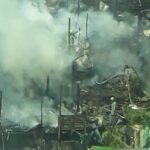 incendio en el sector Vallejuelos de Robledo - Medellín- 19 de enero