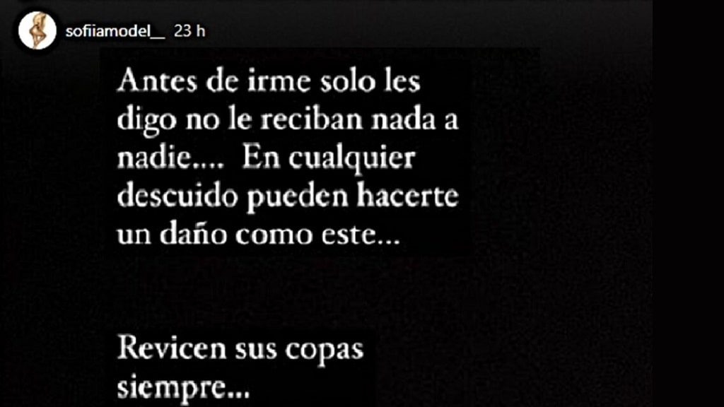 La modelo trans Sofía Avendaño dice que le dieron una copa con restos de vidrio